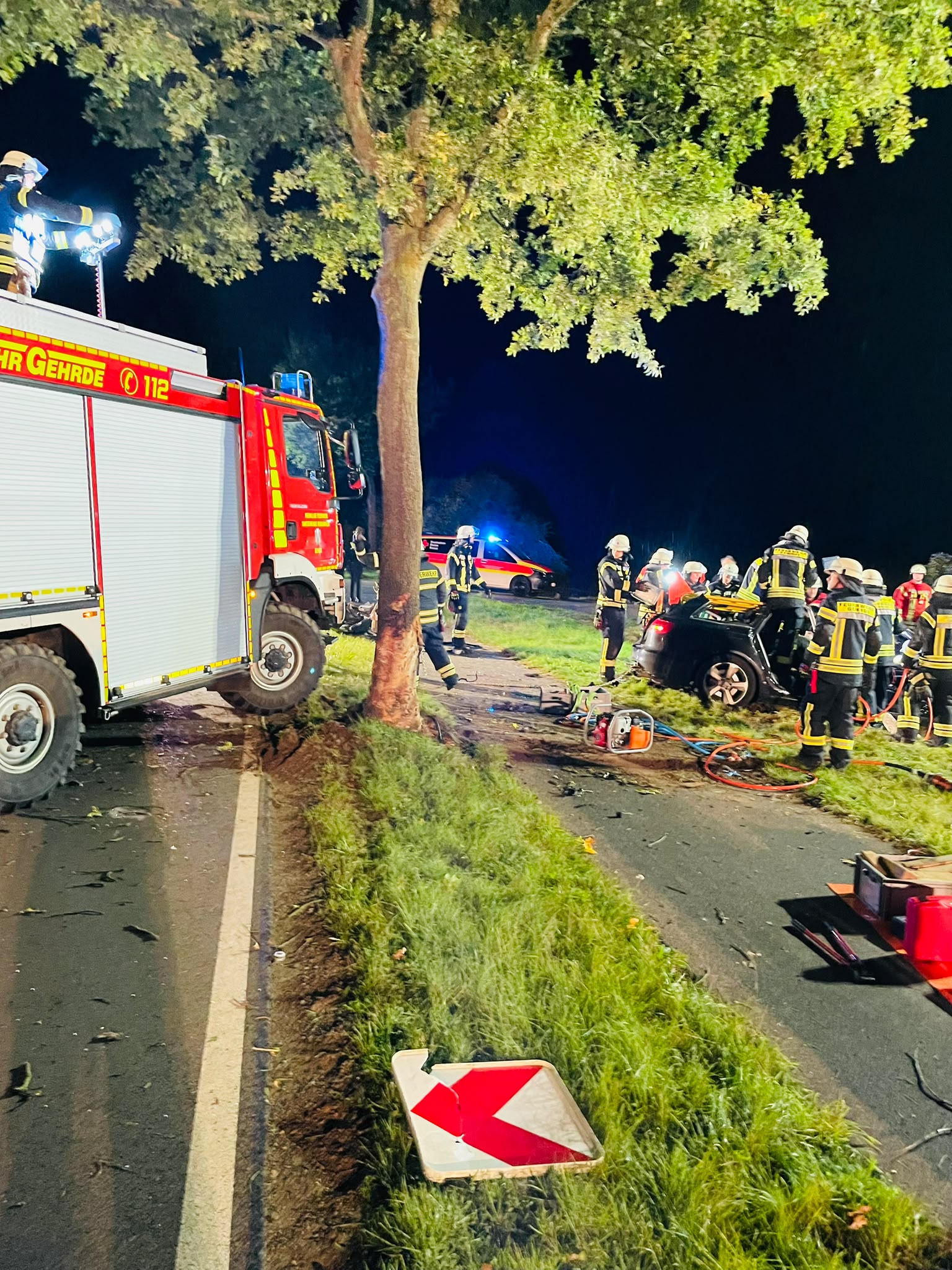 Schwerer Verkehrsunfall Badberger Straße 1