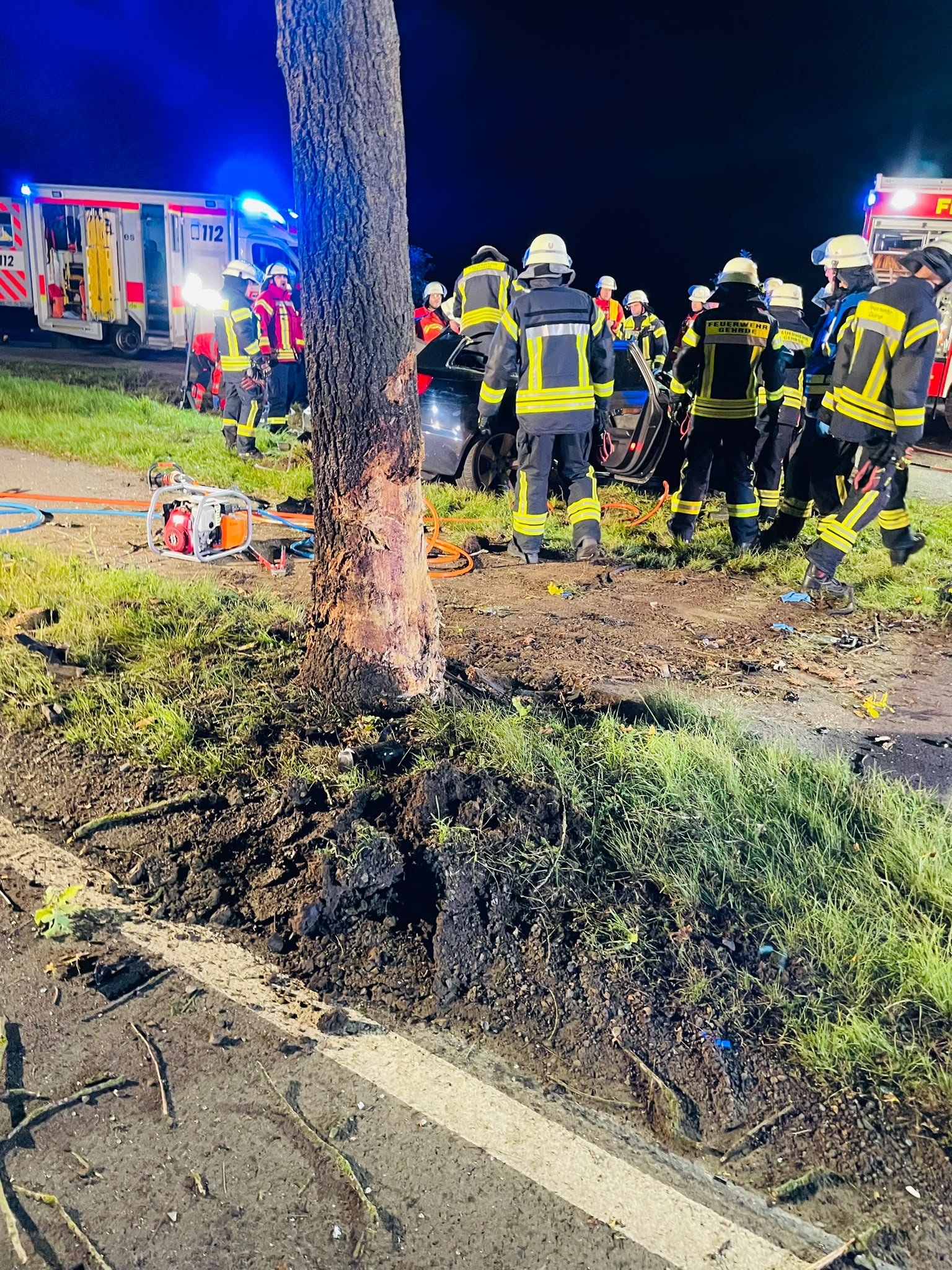 Schwerer Verkehrsunfall Badberger Straße 4