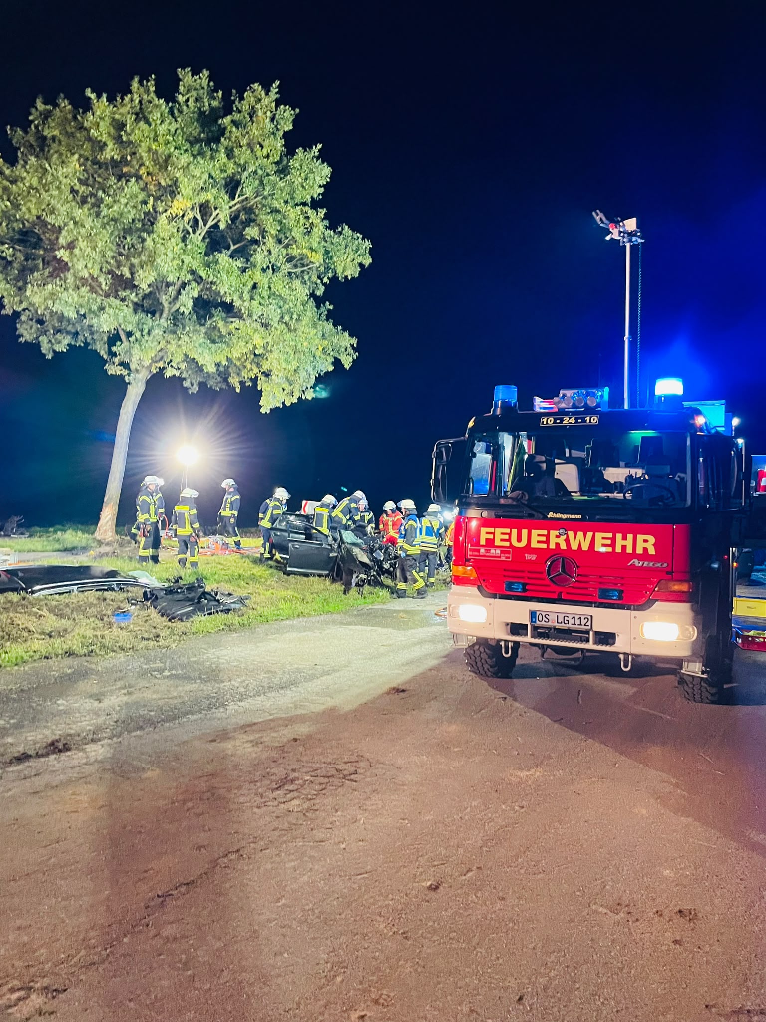 Schwerer Verkehrsunfall Badberger Straße 5