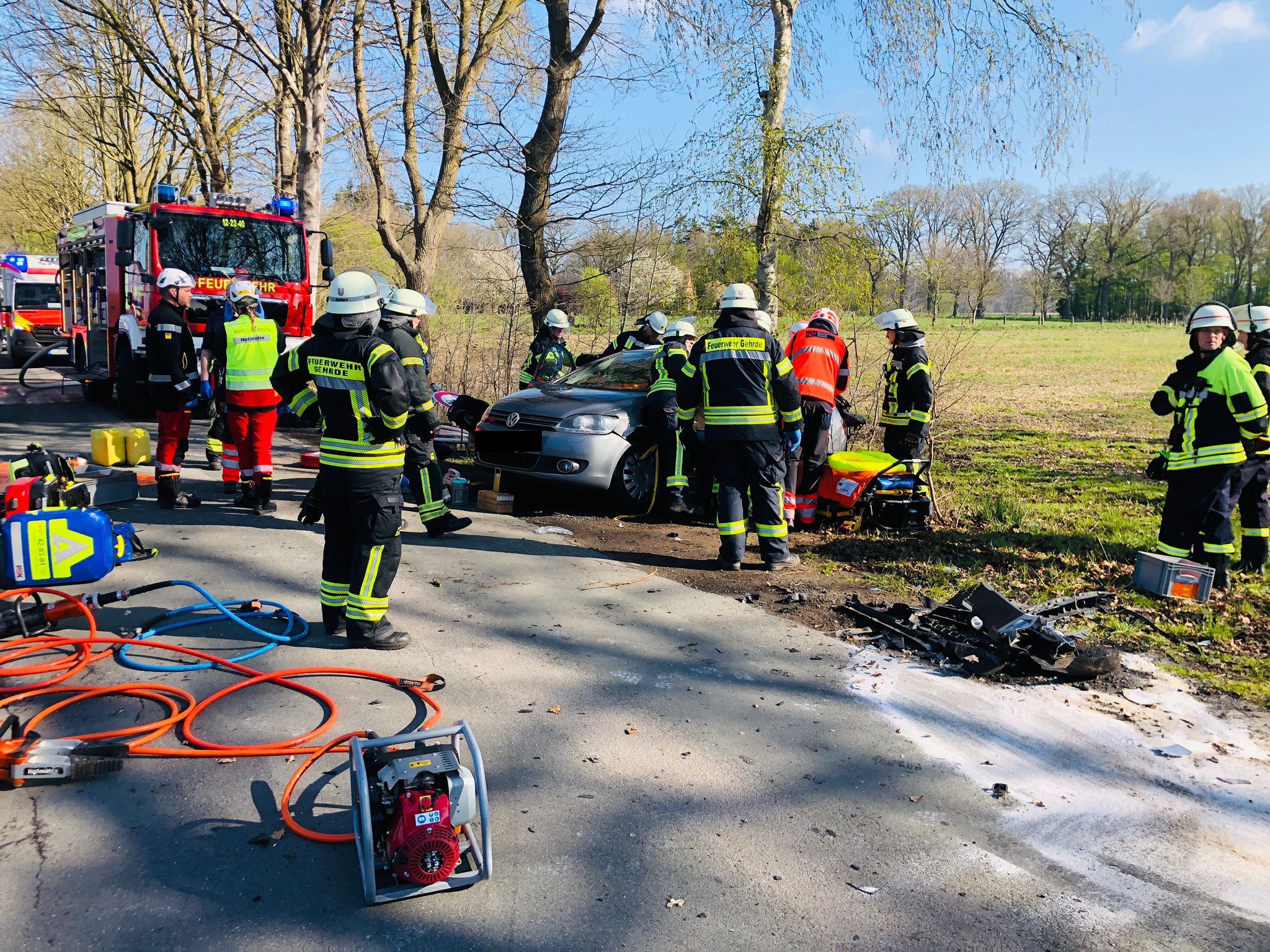 Verkehrsunfall Gehrder Damm 1